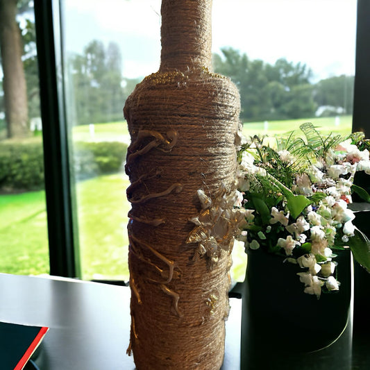Artisan Glass & Rope Vessels - Handmade Flower Vases | Unique Home Decor